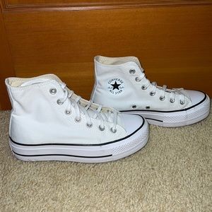 Work Once White Platform Converse